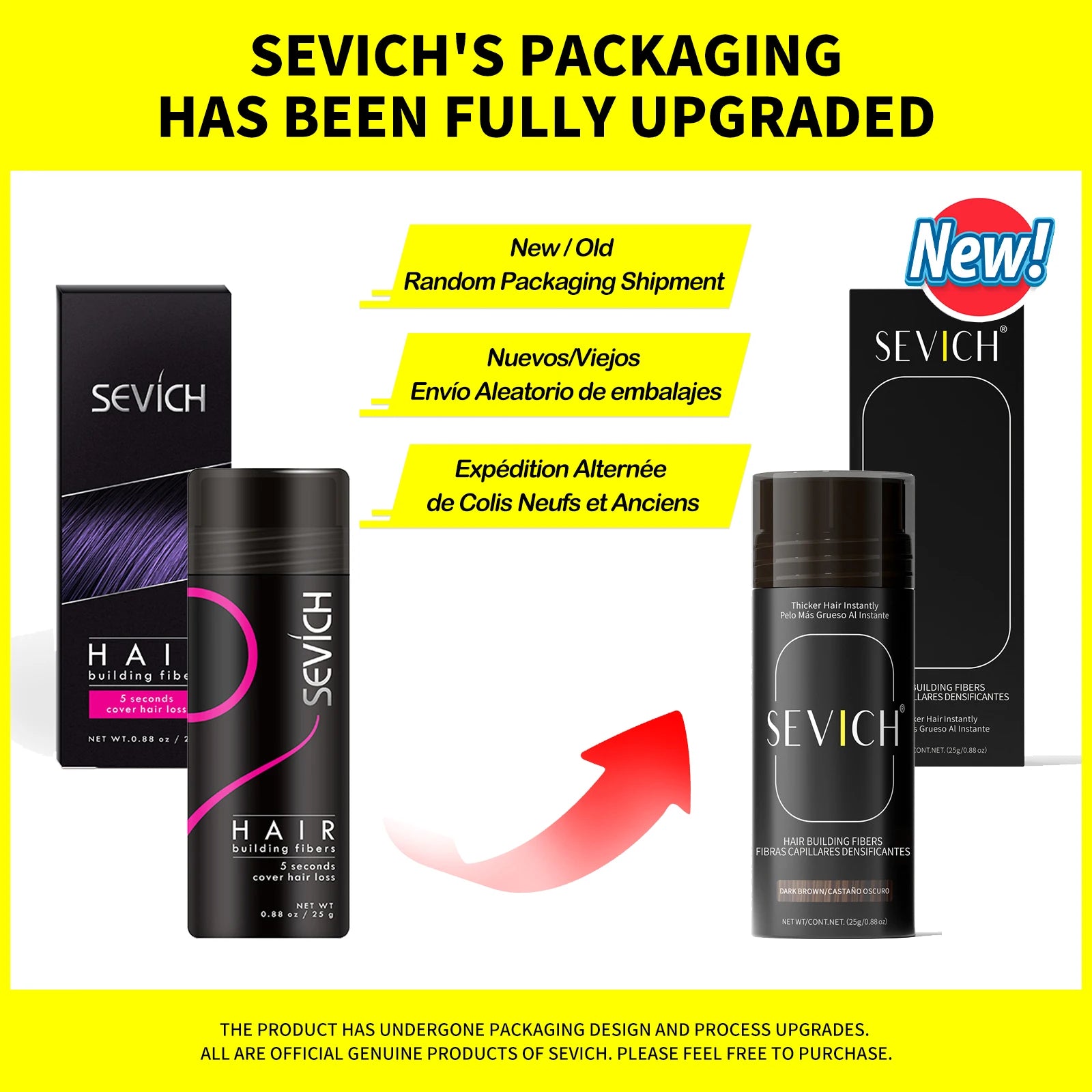Sevich™ - Poudre Anti-Calvitie et Densificatrice